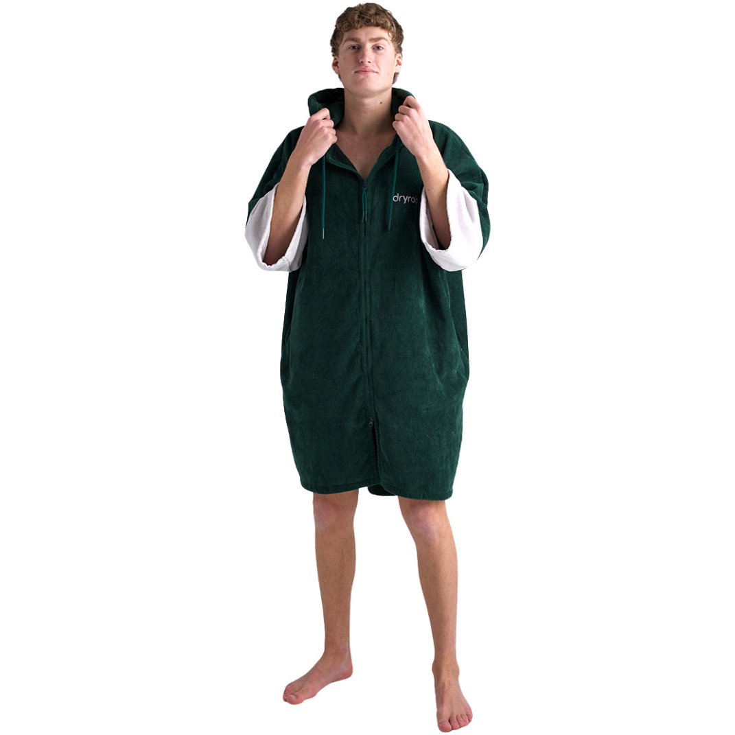 2026 Dryrobe Full-Zip Organic Towel Robe ORGANICFZTRSG - Sycamore Green